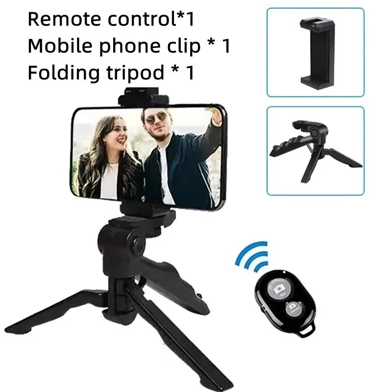 All-In-One Vlogging Kit – Tripod, Phone Holder, Mic & LED Light