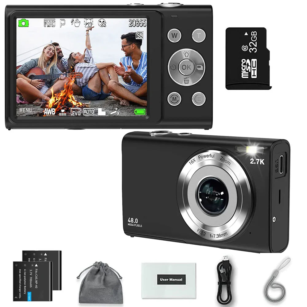 4K Digital Camera Autofocus Vlogging Camera  for Kid Adult