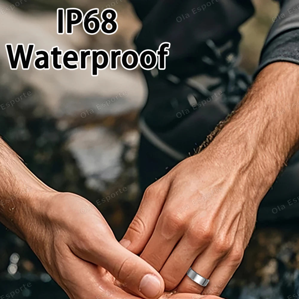 New 2026 Waterproof Smart Ring Heart Rate Blood Pressure Sleep Monitoring Motion Tracking