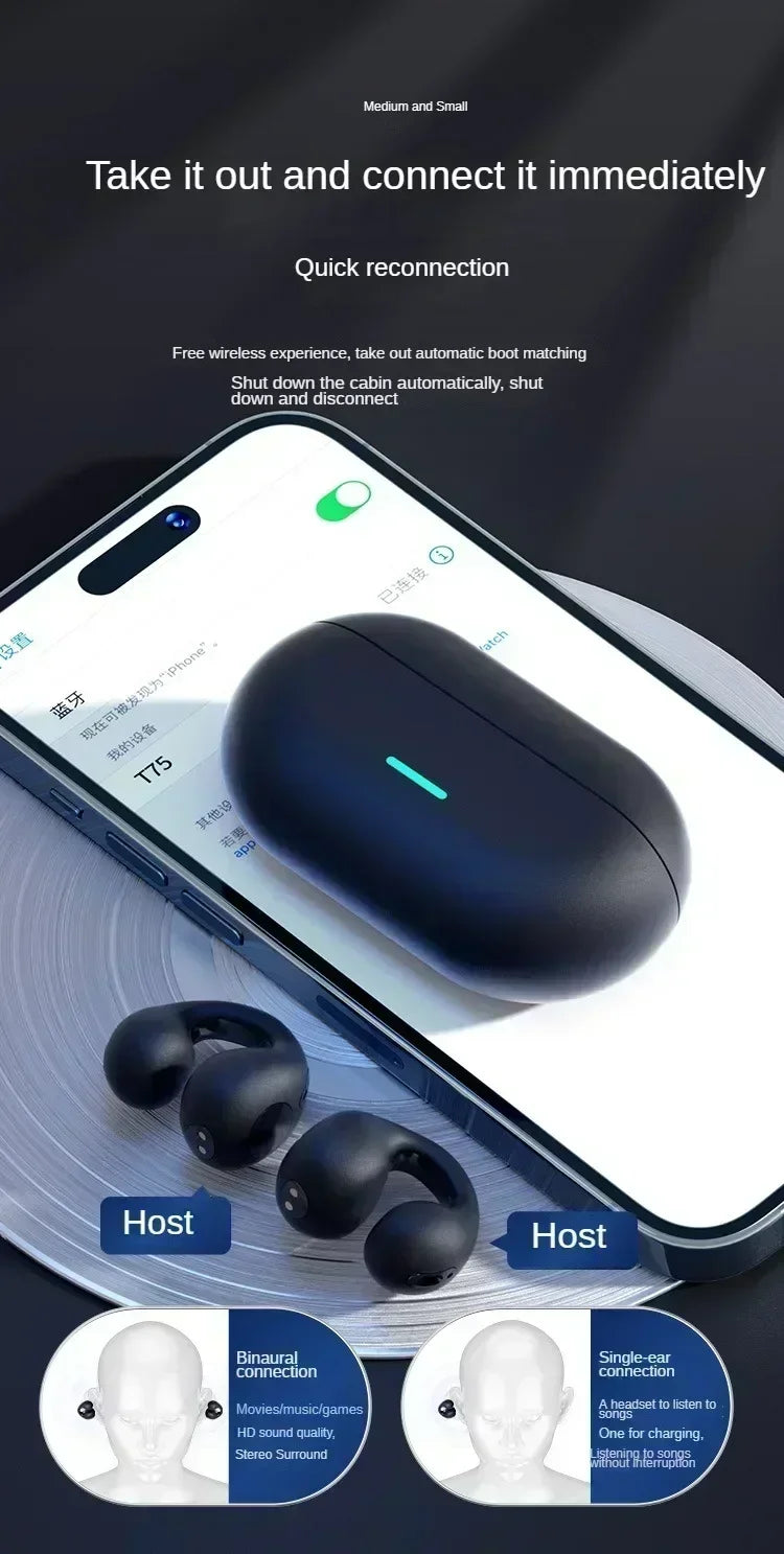 Original Touch Control Wireless Headphones Bluetooth Earphones