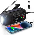 Waterproof Portable Solar Radio, Blackout  Power Station, USB Phone Charger