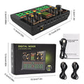 Gaming Audio Mixer with Audio Interface & Voice Changer BT Sound Board for PC Phone Live Streaming