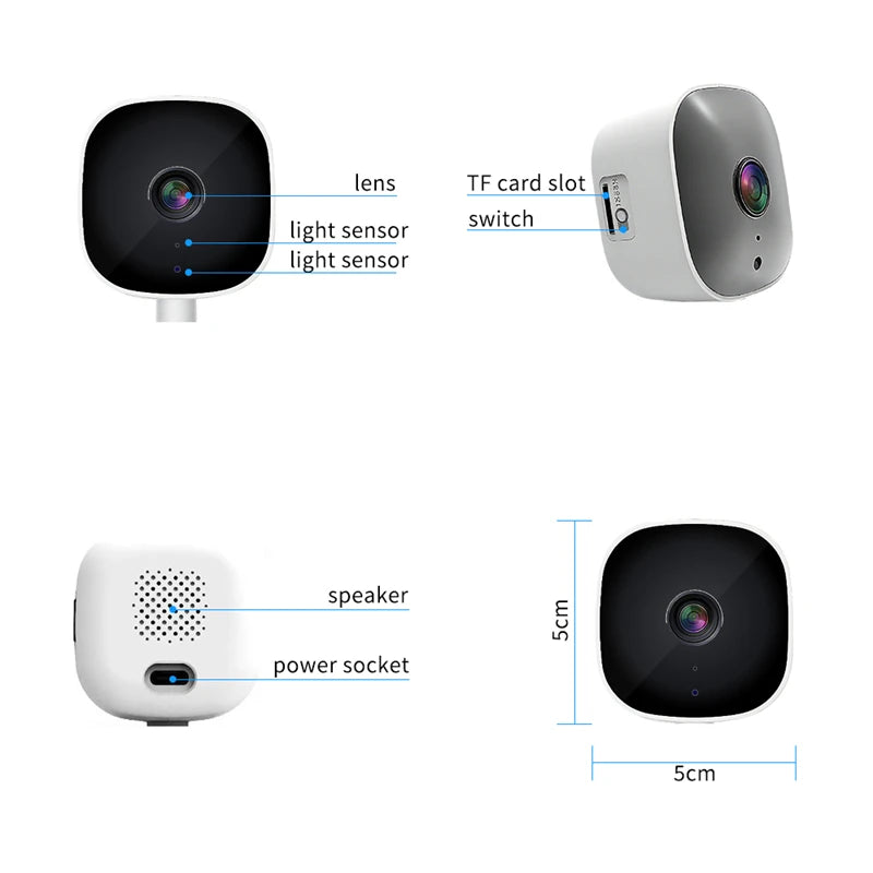Window Camera Replaces Outdoor Cameras Full-Color Night Vision Through Window Mini Camera