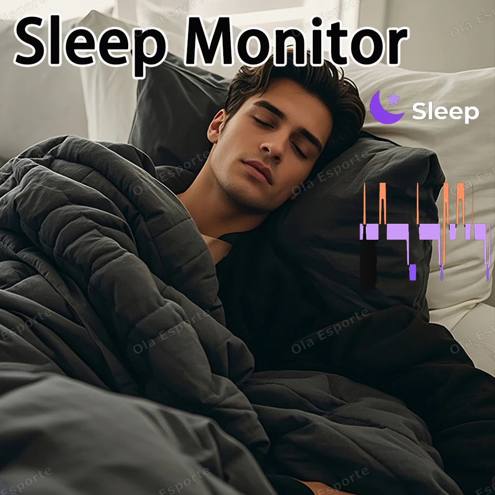 New 2026 Waterproof Smart Ring Heart Rate Blood Pressure Sleep Monitoring Motion Tracking