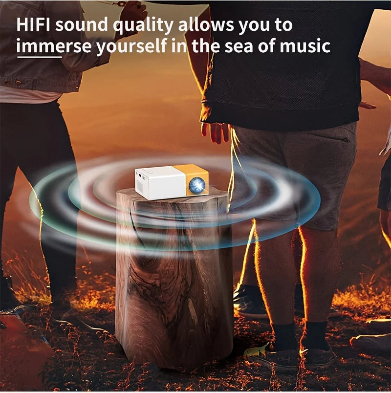 Mini Portable HD Projector is suitable for home, outdoor, and portable projectors.