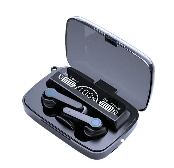 Original M19 Bluetooth Headset Wireless In-Ear Sports Intelligent Touch Led  Earphone