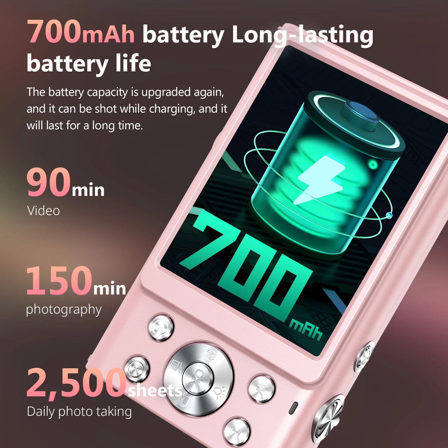 4K Digital Camera Autofocus Vlogging Camera  for Kid Adult