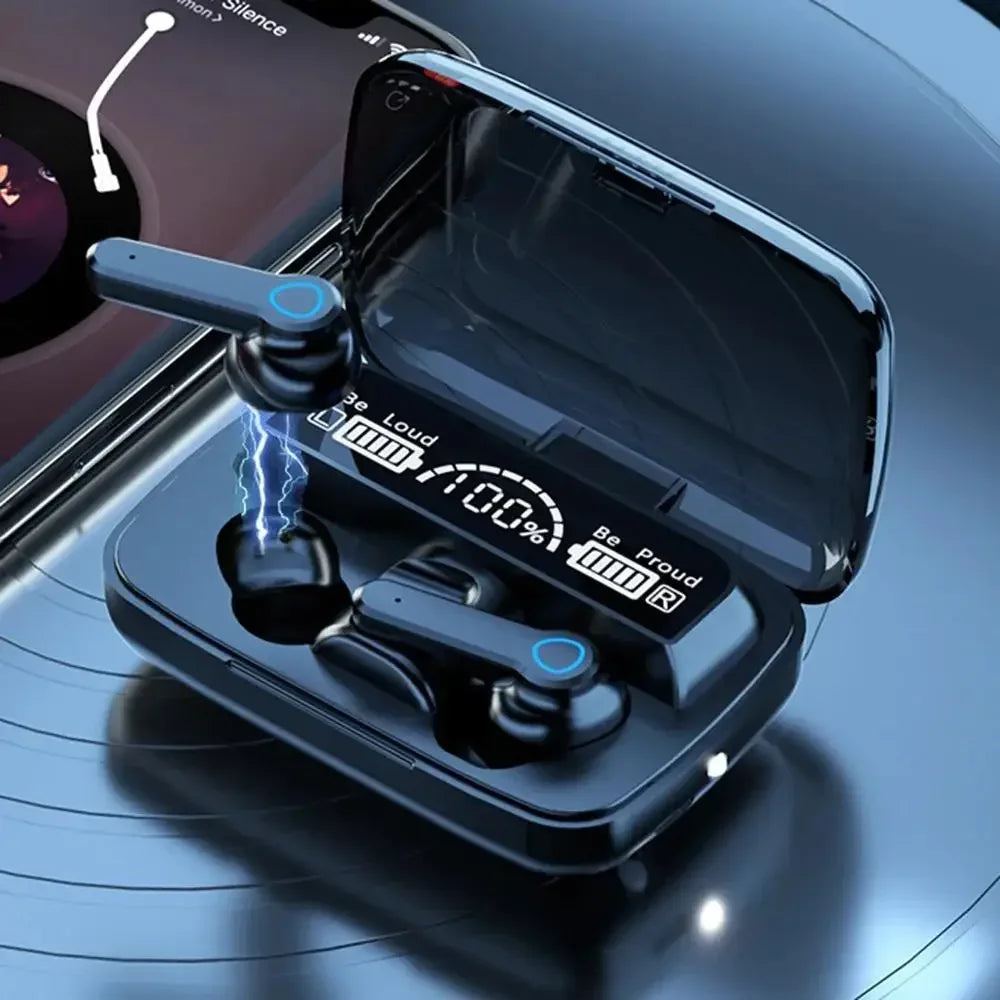Original M19 Bluetooth Headset Wireless In-Ear Sports Intelligent Touch Led  Earphone