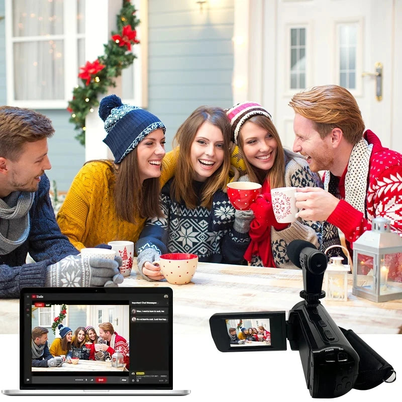 Vlogging Camera w/ Mic