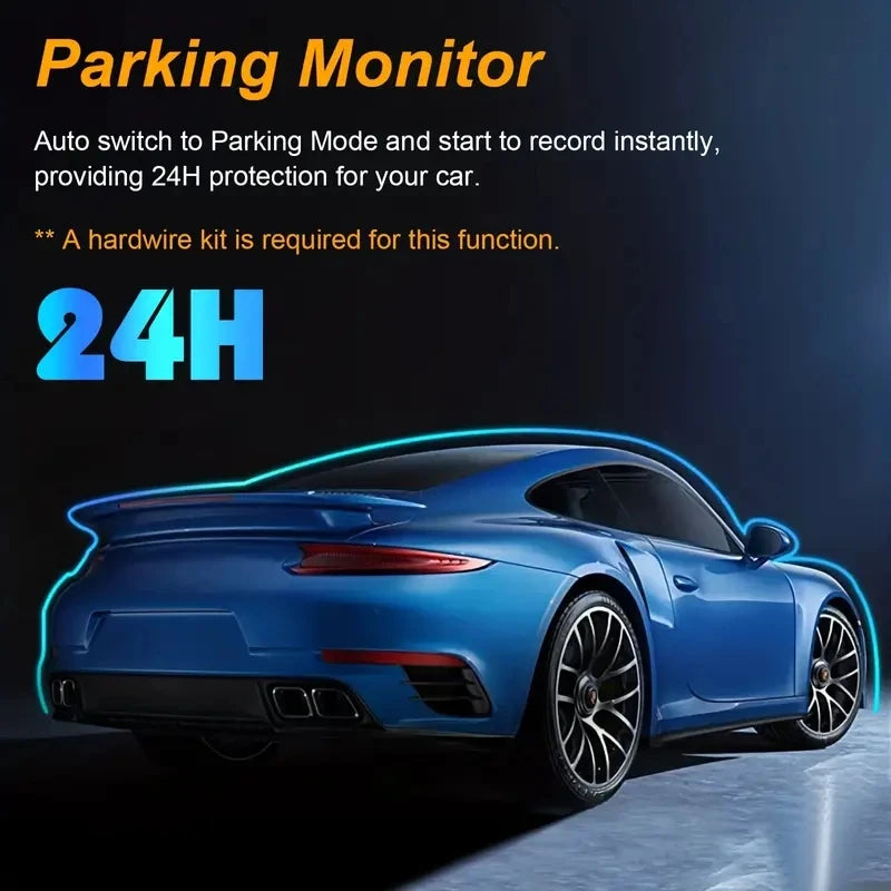 Dash Camera Front And Inside, G Sensor HD Night Vision