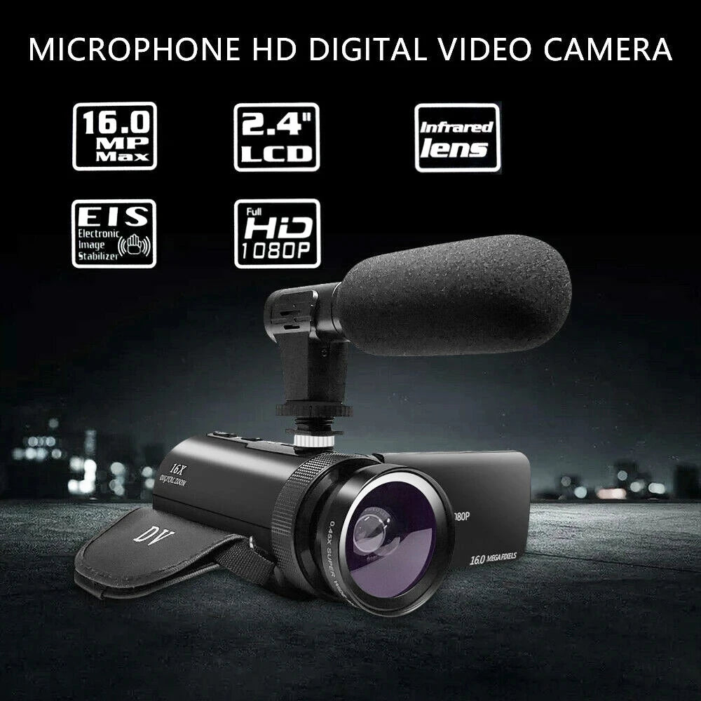 Vlogging Camera w/ Mic