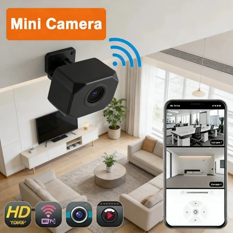 Indoor Wireless Mini Home IP Camera APP Remote Monitor Night Vision Motion Detection 2 Way Audio