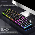 RGB Gaming Keyboard Wired Mechanical Feel Keyboard Color Backlit USB Keyboard for PC Laptop Gaming